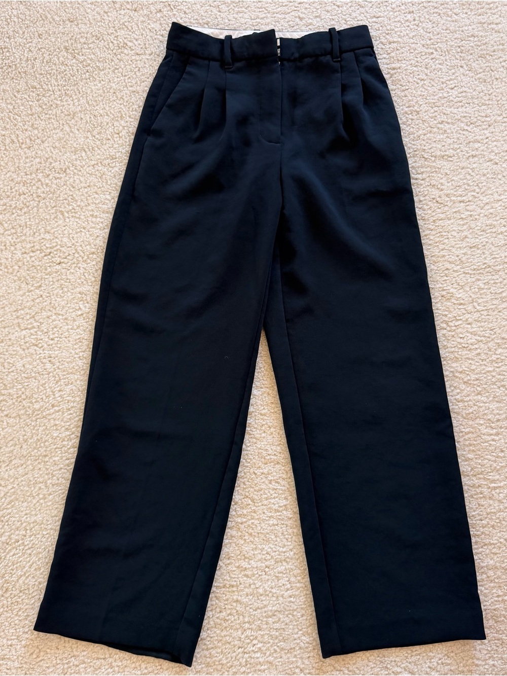 Aritzia Black Wide-Leg Dress Pants size 0